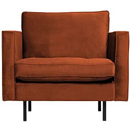 BePureHome Rodeo Classic Fauteuil Velvet Roest