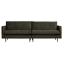 BePureHome Rodeo Classic Bank 3-zits Velvet Dark Green Hunter