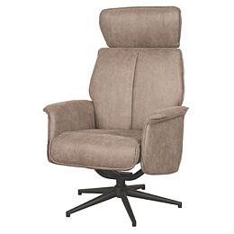 Fauteuil Verdal Taupe Micro Suede