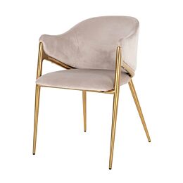 Richmond Interiors Stoel Gwen Khaki Velvet