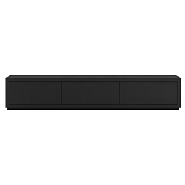 TV-meubel Diamond Fineer Zwart 200 cm