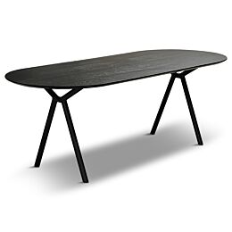 Design table zwart rond 