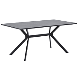 WOOOD Bruno Eettafel Rechthoek Zwart 160x90cm