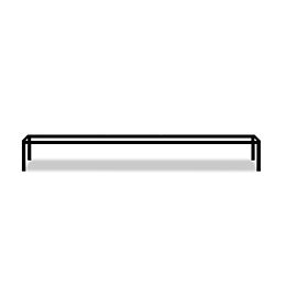 Doryan Potenset 200cm, Zwart