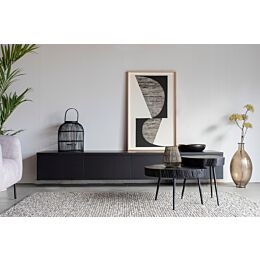TV-meubel HO19 Mat Zwart 240cm