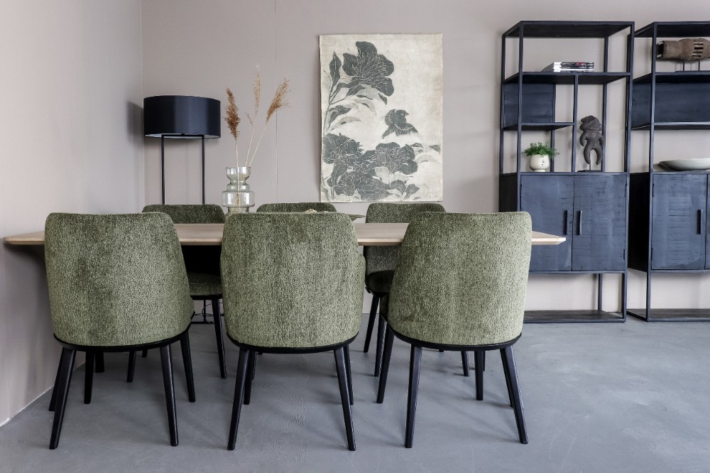 Groene eetkamerstoelen