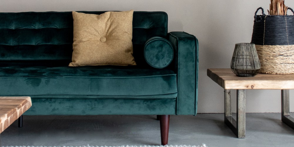 Bank Spencer Velours Groen