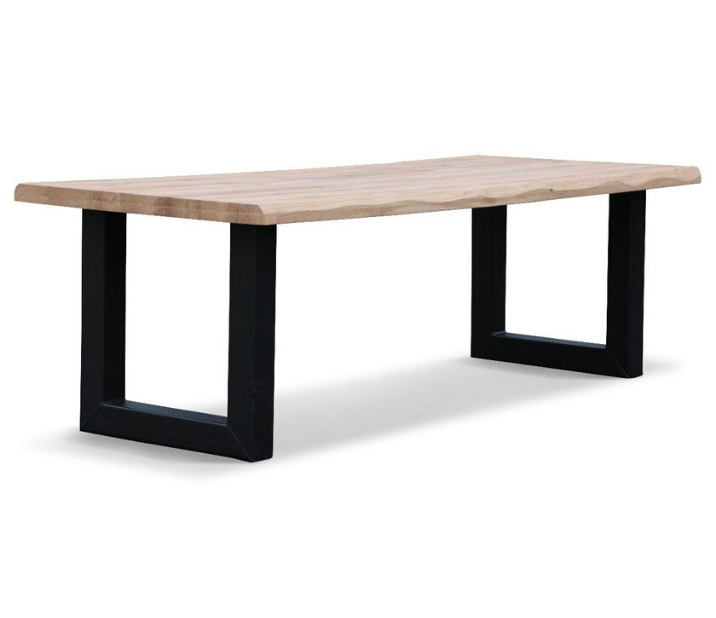 houten tafel met u-poot